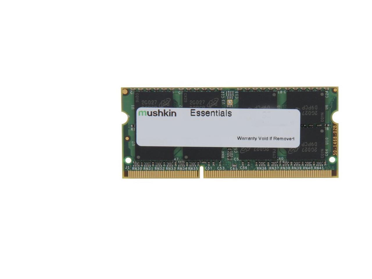 Mushkin 8GB(1X8) ESSENTIALS DDR4 SODIMM PC4-2400 2400MHz 288-pin Laptop Memory Model MES4S240HF8G