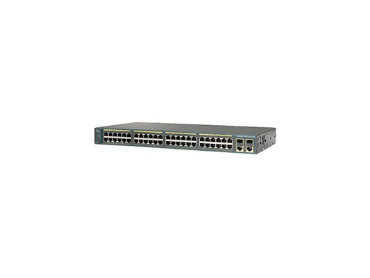 Cisco Catalyst 48 Ports 2 Layer Supported Manageable Ethernet Switch Model WS-C2960+48TC-L