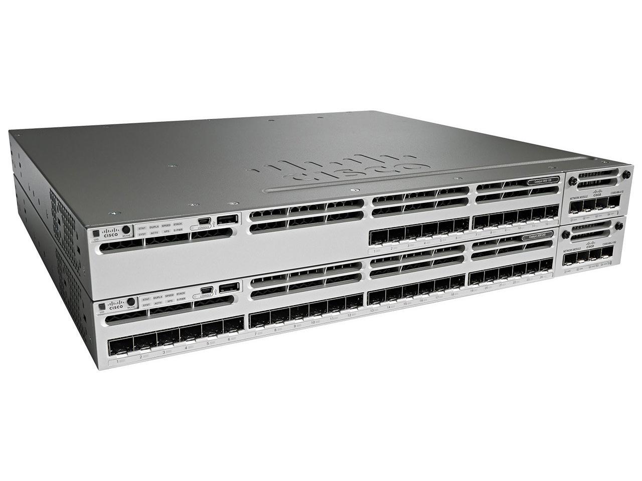 Cisco Catalyst 12 Gigabit Ethernet Expansion Slot Layer 3 Manageable Switch Model WS-C3850-12S-E