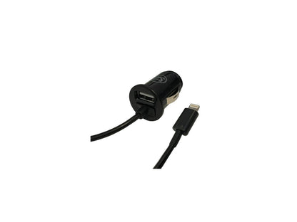 Symtek TekPower 12V USB Car Charger USB Power Port + Built in Lightning Cable Model STKTPMFI205