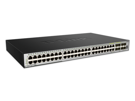 D-Link 52 Port Layer 3 Stackable Managed Gigabit Switch including 4 10GbE Ports Model DGS-3630-52TC/SI
