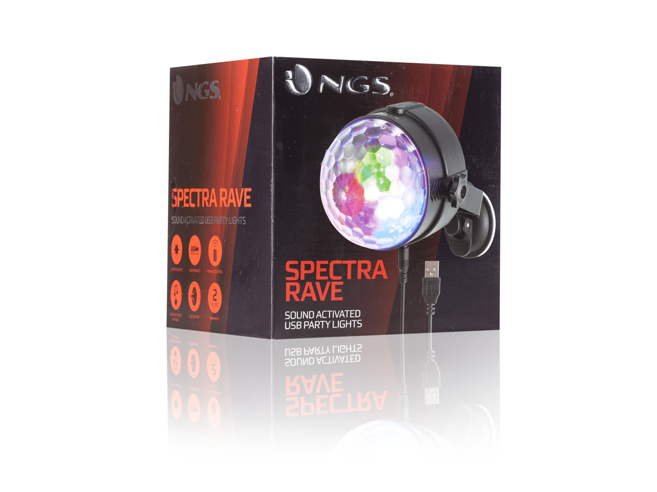 NGS USB Party Lights Spectra Rave Model SPECTRARAVE