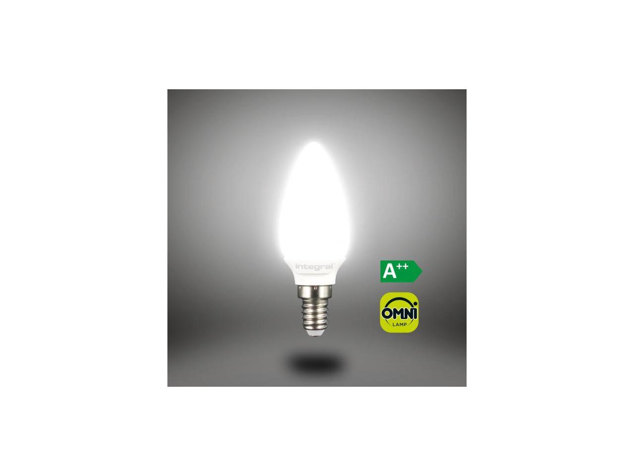 Integral LED Candle Omni-Lamp 2.9 Watts 25W 250lm E14 Socket Small Edison ILB35E14O2.9N03KHCWA