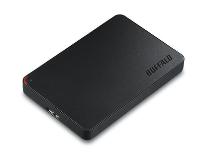 BUFFALO 1TB MiniStation Portable Hard Drive USB 3.0 / SATA Model HD-PCF1.0U3BD-WR Black