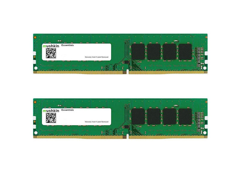 Mushkin 16GB (8GB X 2) Essentials DDR4 2666MHz Desktop Memory Model MES4U266KF8GX2