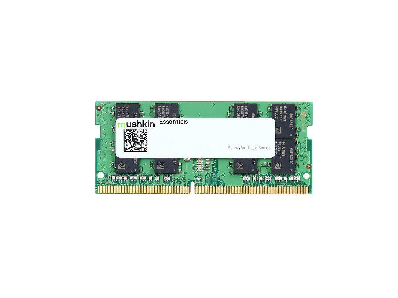 Mushkin 16GB (1X16) Essentials DDR4 SODIMM Laptop Memory Model MES4S266KF16G