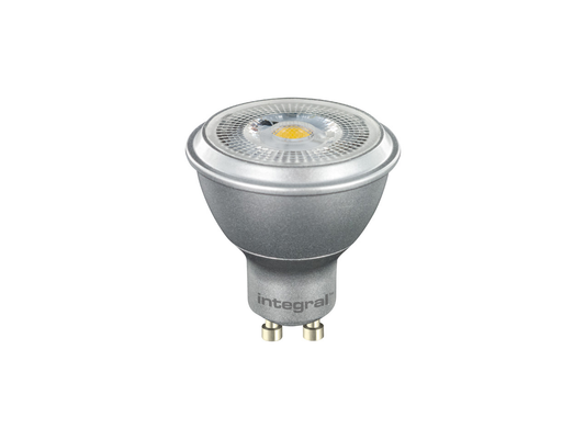 Integral LED GU10 6.8W Dimmable Spotlight Silver