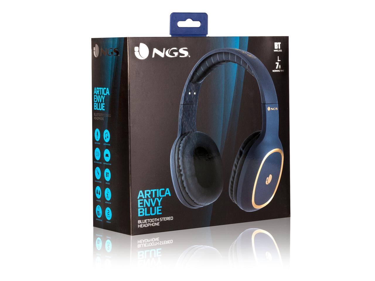 NGS Artica Envy Bluetooth Headphones Blue