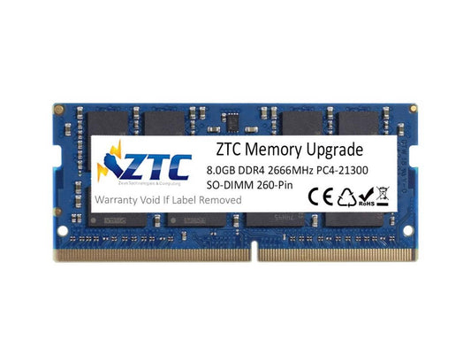 ZTC 8.0GB 2666MHz DDR4 PC4-21300 SO-DIMM 260 Pin Memory Upgrade, for 2018 Mac Mini (macmini18,1), 2019 27 inch iMac (iMac19,1) and PC laptops Model ZTC2666DDR4S08G