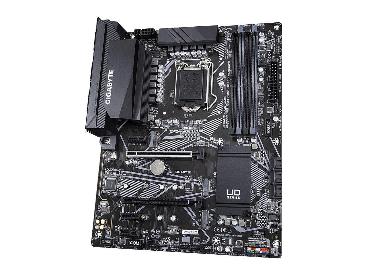 Gigabyte Ultra Durable Z490 UD LGA-1200 Comet Lake DDR4 ATX Desktop Motherboard