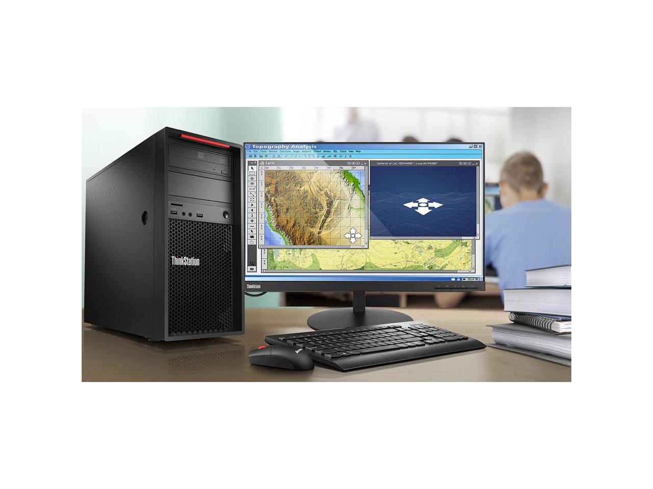 Lenovo ThinkStation P520c Tower Computer Xeon W-2235 16GB 512GB SSD W10 Pro