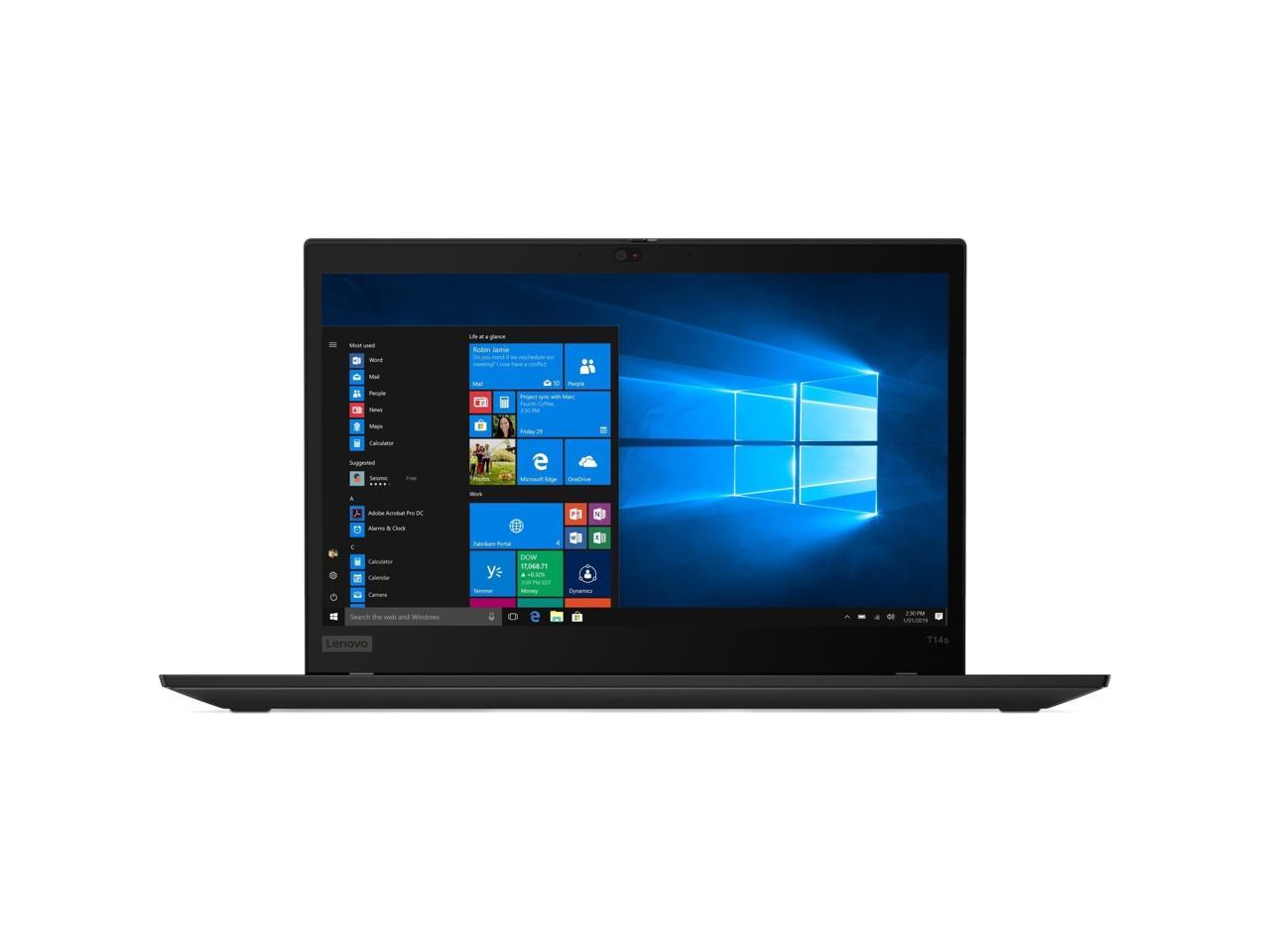 Lenovo ThinkPad T14s Gen 1 20T0004BUS 14" Touchscreen Notebook - Full HD - 1920 x 1080 - Intel Core i7 (10th Gen) i7-10610U Quad-core (4 Core) 1.80 GHz - 16 GB RAM - 1 TB SSD - Black - Windows 10