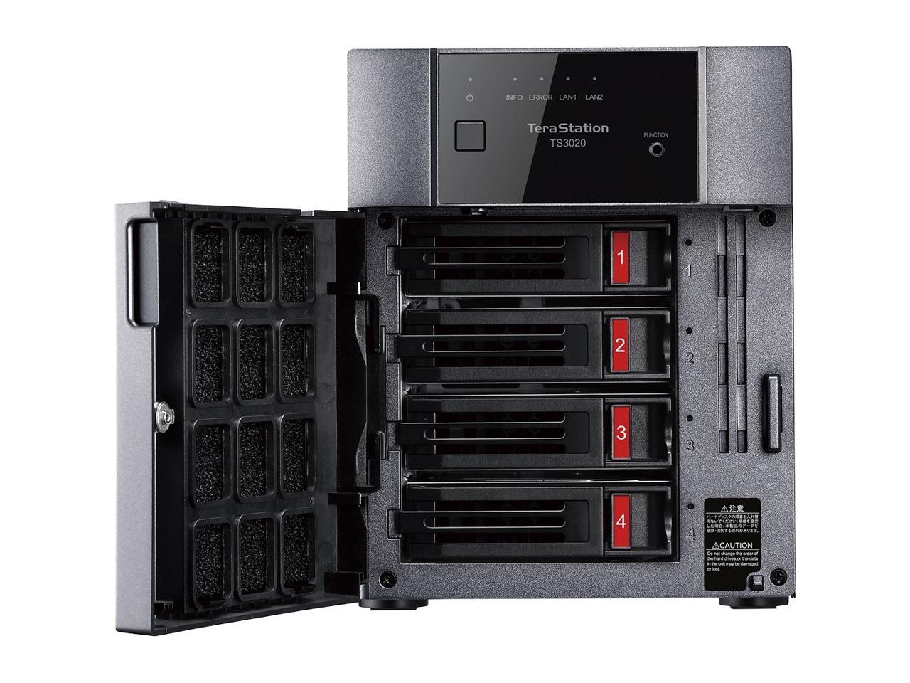 Buffalo TeraStation 3420DN Desktop 8 TB NAS Hard Drives Included TS3420DN0804