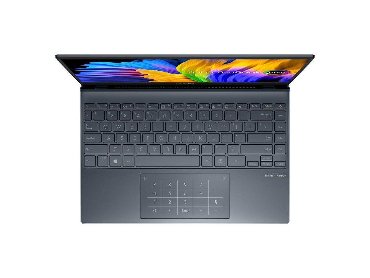 ASUS Laptop ZenBook AMD Ryzen 5 5000 Series 5500U (2.10GHz) 8GB Memory 512 GB PCIe SSD AMD Radeon Graphics 13.3" Windows 11 Home 64-bit UM325UA-DH51