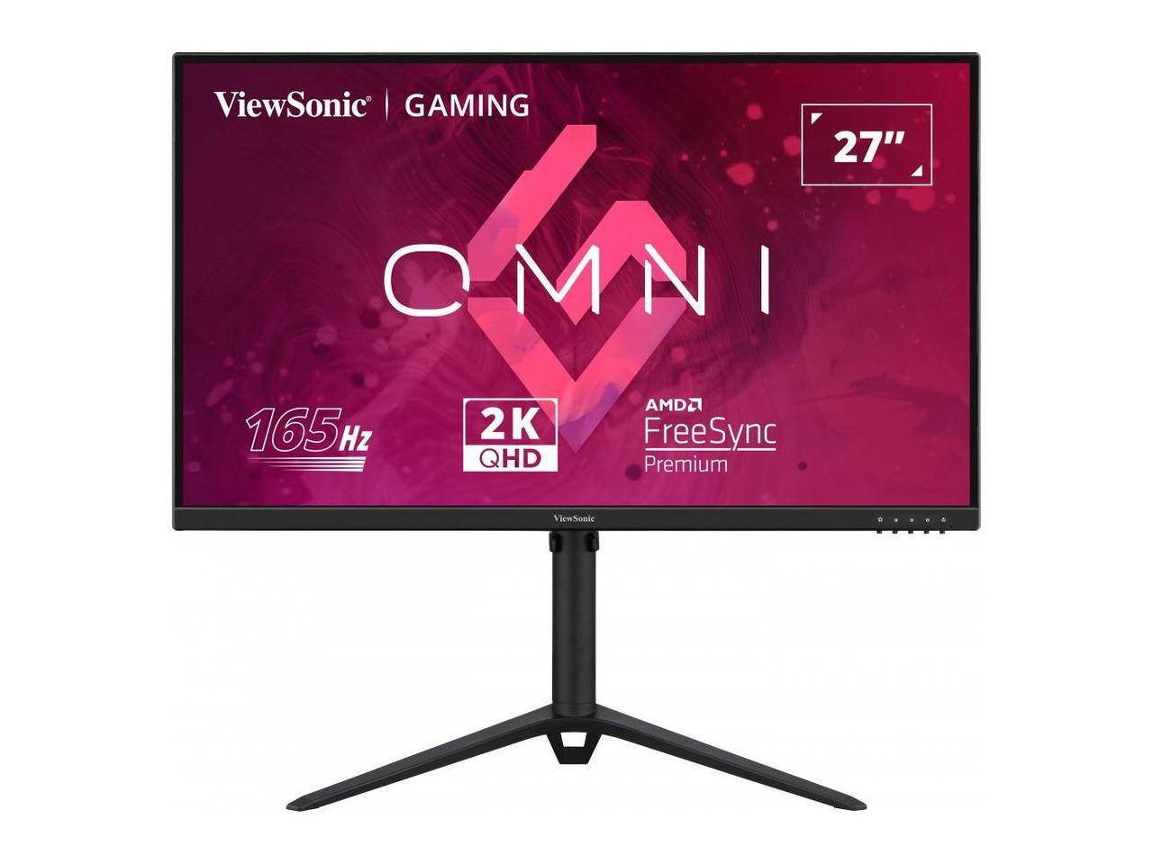 ViewSonic OMNI VX2728J-2K 27 Inch Gaming Monitor 1440p 165Hz 1ms IPS w/ FreeSync Premium, Advanced Ergonomics, HDMI, DP