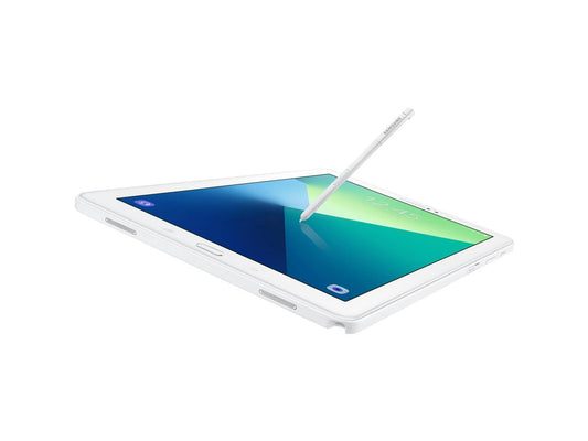 SAMSUNG Galaxy Tab A SM-P580NZWAXAR Samsung Exynos 7870 (1.60 GHz) 3 GB Memory 16 GB Flash Storage 10.1" 1920 x 1200 Tablet with S Pen Android 6.0 (Marshmallow) Pearl White