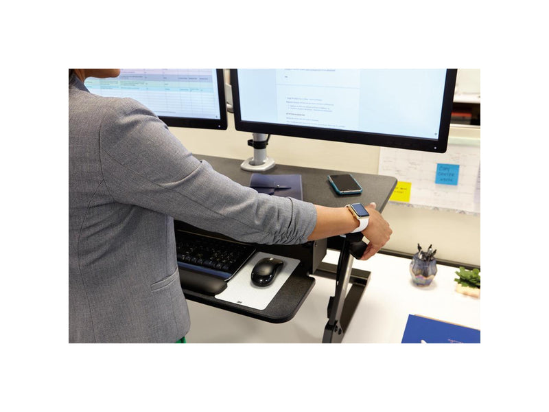 3M SD60B Standing Desk, Converts Desktop To Sit-Stand Workstation, 35.4" x 23.2" x 6.2"
