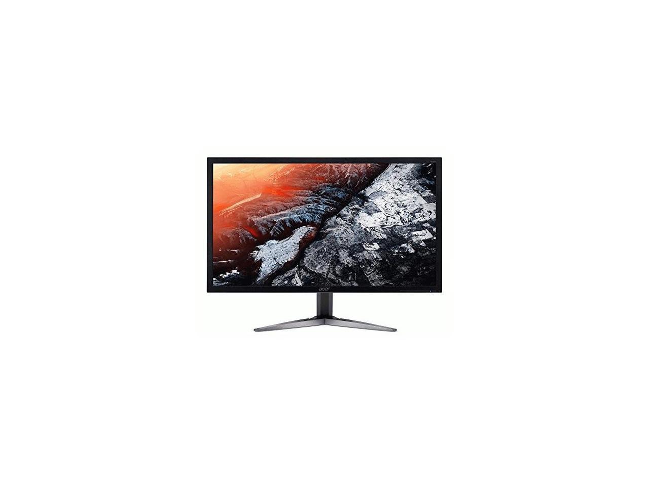 Acer KG281K 28" LCD Monitor - 16:9 - 1 ms - 3840 x 2160 - 1.07 Billion Colors - 330 Nit - 100,000,000:1 - 4K UHD - Speakers - HDMI - DisplayPort - Black - TCO, RoHS, MPR II