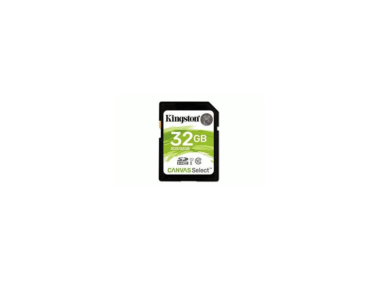 Kingston 32GB SDHC Canvas Select 80R CL10 UHS-I