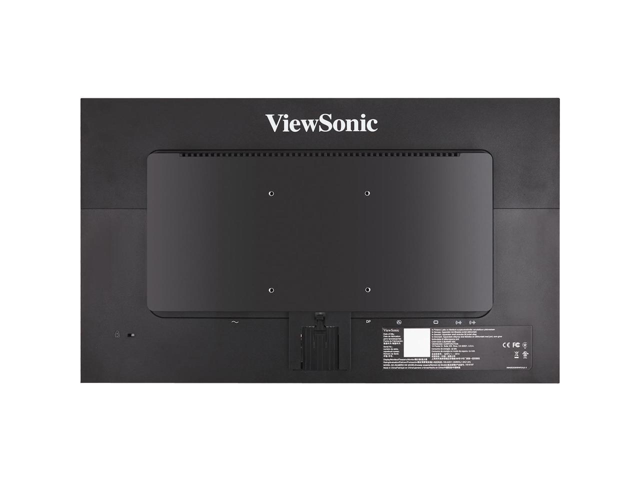Viewsonic VA2452SM_H2 24" Full HD 1920 x 1080 6.5ms VGA DVI-D DisplayPort Flicker-Free Technology Blue Light Filter Built-in Speakers Anti-Glare Backlit LED Dual Monitor Pack