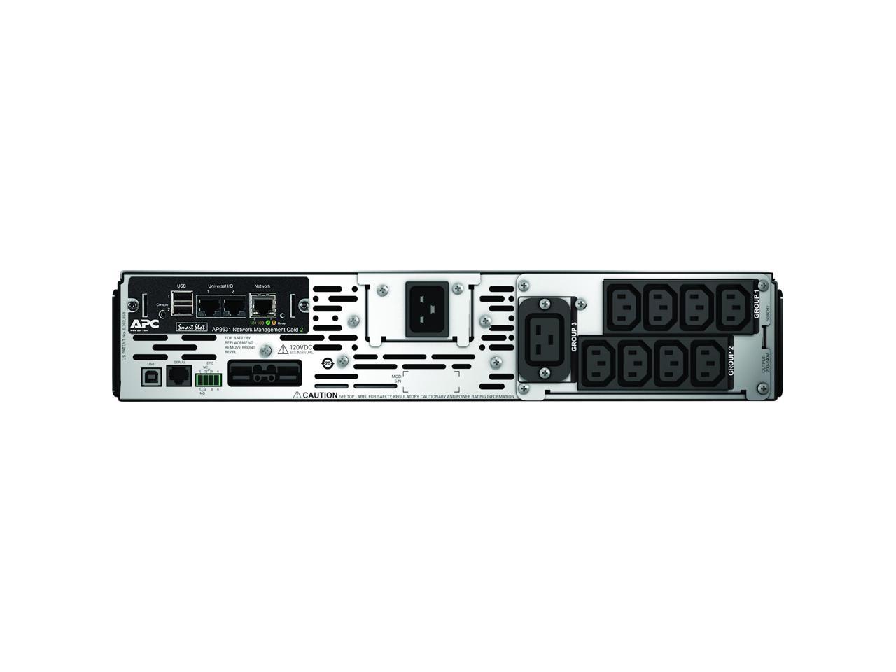 APC SMX2200R2HVNC Smart-UPS X 2200 VA Rack / Tower LCD 200-240V with Network Card