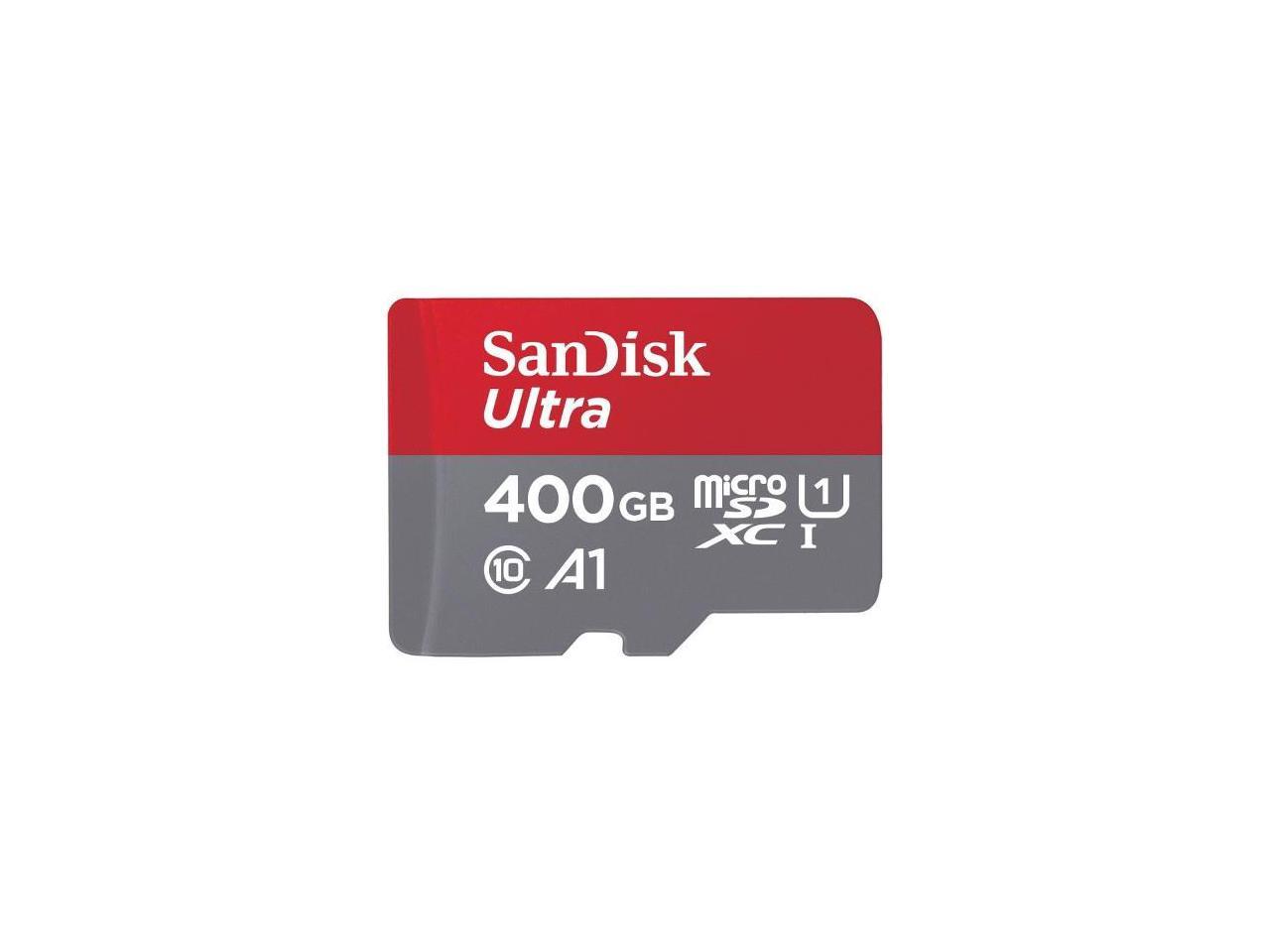 SanDisk - SDSQUAR-400G-AN6MA - SanDisk Ultra 400 GB Class 10/UHS-I (U1) microSDXC - 100 MB/s Read - 10 Year Warranty