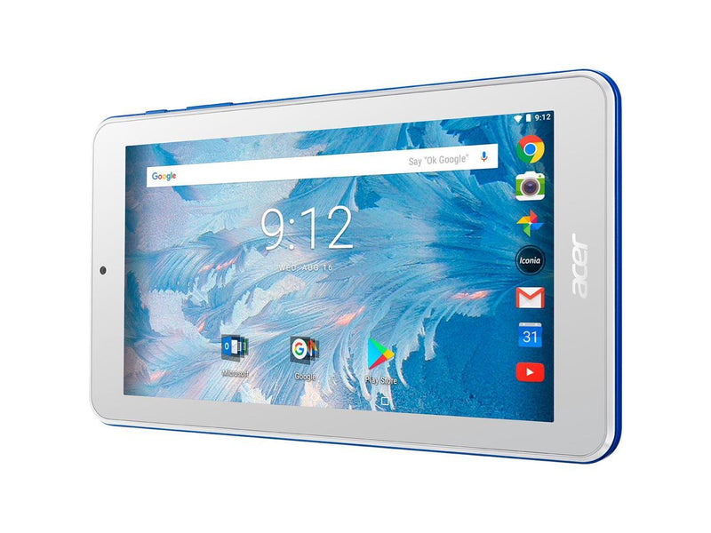 Acer Iconia One 7 B1-7A0-K78B MTK MT8167B (1.30 GHz) 1 GB Memory 16 GB eMMC 7" 1024 x 600 Tablet PC Android 7.0 (Nougat) White