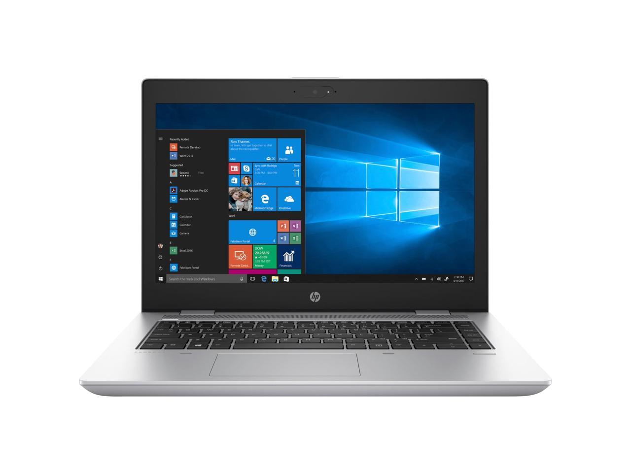 HP ProBook 645 G4 14" LCD Notebook - AMD Ryzen 7 2700U Quad-core (4 Core) 2.20 GHz - 8 GB DDR4 SDRAM - 500 GB HDD - Windows 10 Pro 64-bit - 1366 x 768 - Natural Silver - AMD Radeon RX Vega 10 Gra