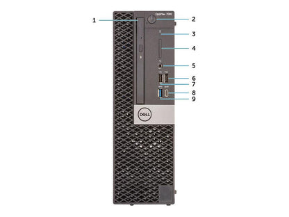 Dell OptiPlex 7000 7060 Desktop Computer - Intel Core i5 (8th Gen) i5-8500 3 GHz - 8 GB DDR4 SDRAM - 256 GB SSD - Windows 10 Pro 64-bit (English/French/Spanish) - Small Form Factor