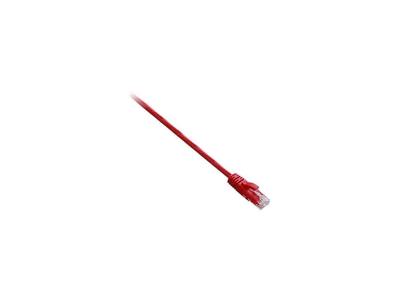 V7 Red Cat5e Unshielded (Utp) Cable Rj45 Male To Rj45 Male 3M 10Ft