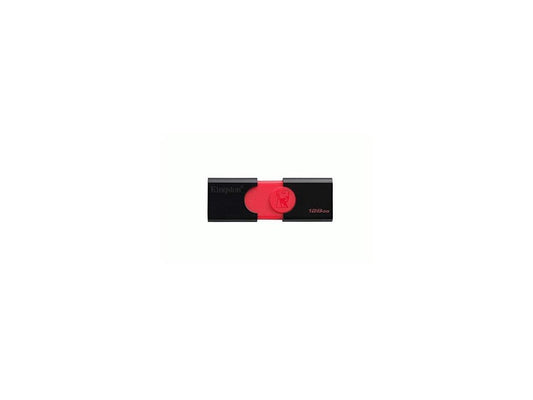 Kingston 128GB DataTraveler 106 USB 3.1 Flash Drive - Piano Black, Red