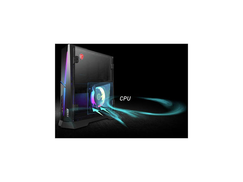 MSI Gaming Desktop Trident X Plus 9SD-055US Intel Core i7 9th Gen 9700KF (3.60 GHz) 16 GB DDR4 2 TB HDD 512 GB SSD NVIDIA GeForce RTX 2070 Windows 10 Pro 64-bit