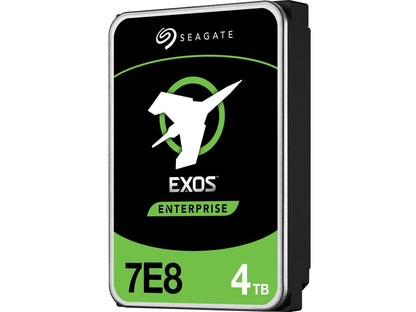 Seagate Exos 7E8 Enterprise 4TB 7200RPM 256MB 512N SATA 6Gb/s 3.5" Internal Hard Drive - ST4000NM000A