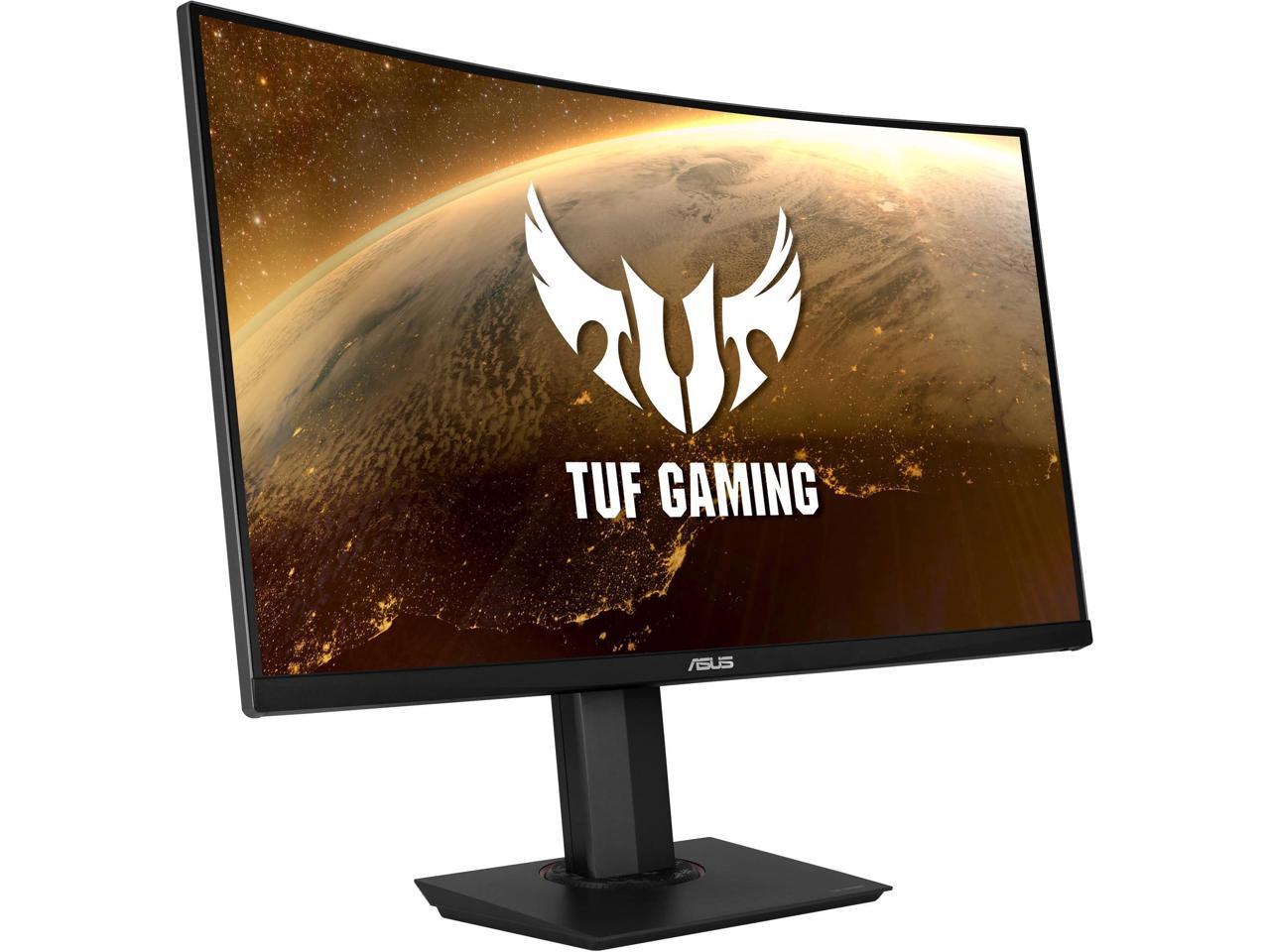 ASUS TUF Gaming VG32VQ 32" (Actual size 31.5") WQHD 2560 x 1440 2K 144Hz 1ms 2x HDMI, DisplayPort AMD FreeSync Asus Eye Care Ultra Low-Blue Light Flicker-Free HDR10 Curved Gaming Monitor