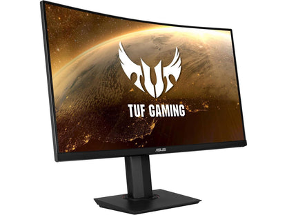 ASUS TUF Gaming VG32VQ 32" (Actual size 31.5") WQHD 2560 x 1440 2K 144Hz 1ms 2x HDMI, DisplayPort AMD FreeSync Asus Eye Care Ultra Low-Blue Light Flicker-Free HDR10 Curved Gaming Monitor