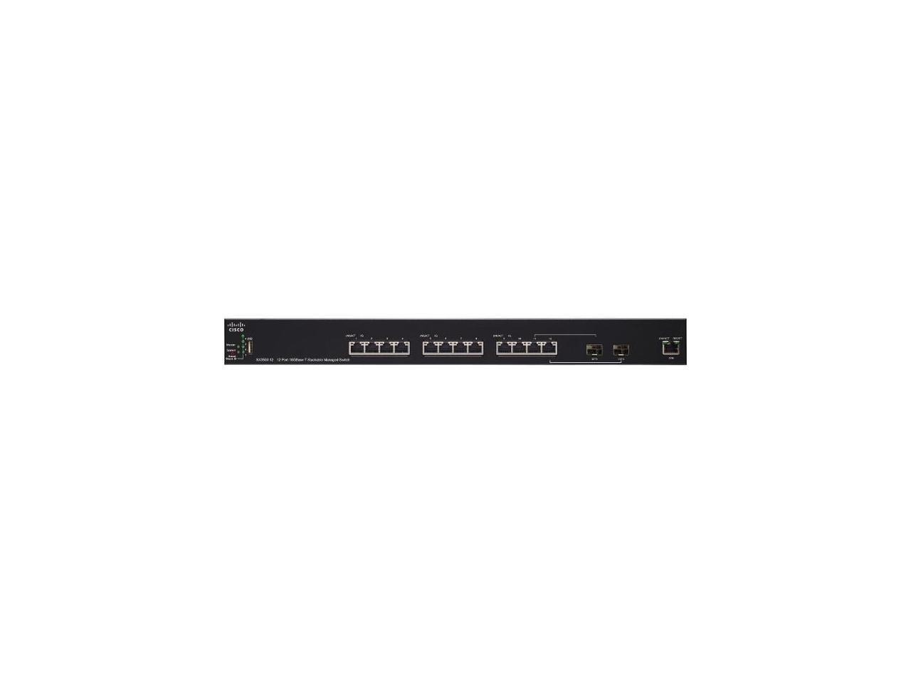 Cisco - SX350X-12-K9-NA - Cisco SX350X-12 12-Port 10GBase-T Stackable Managed Switch - 12 Ports - Manageable - 2 Layer