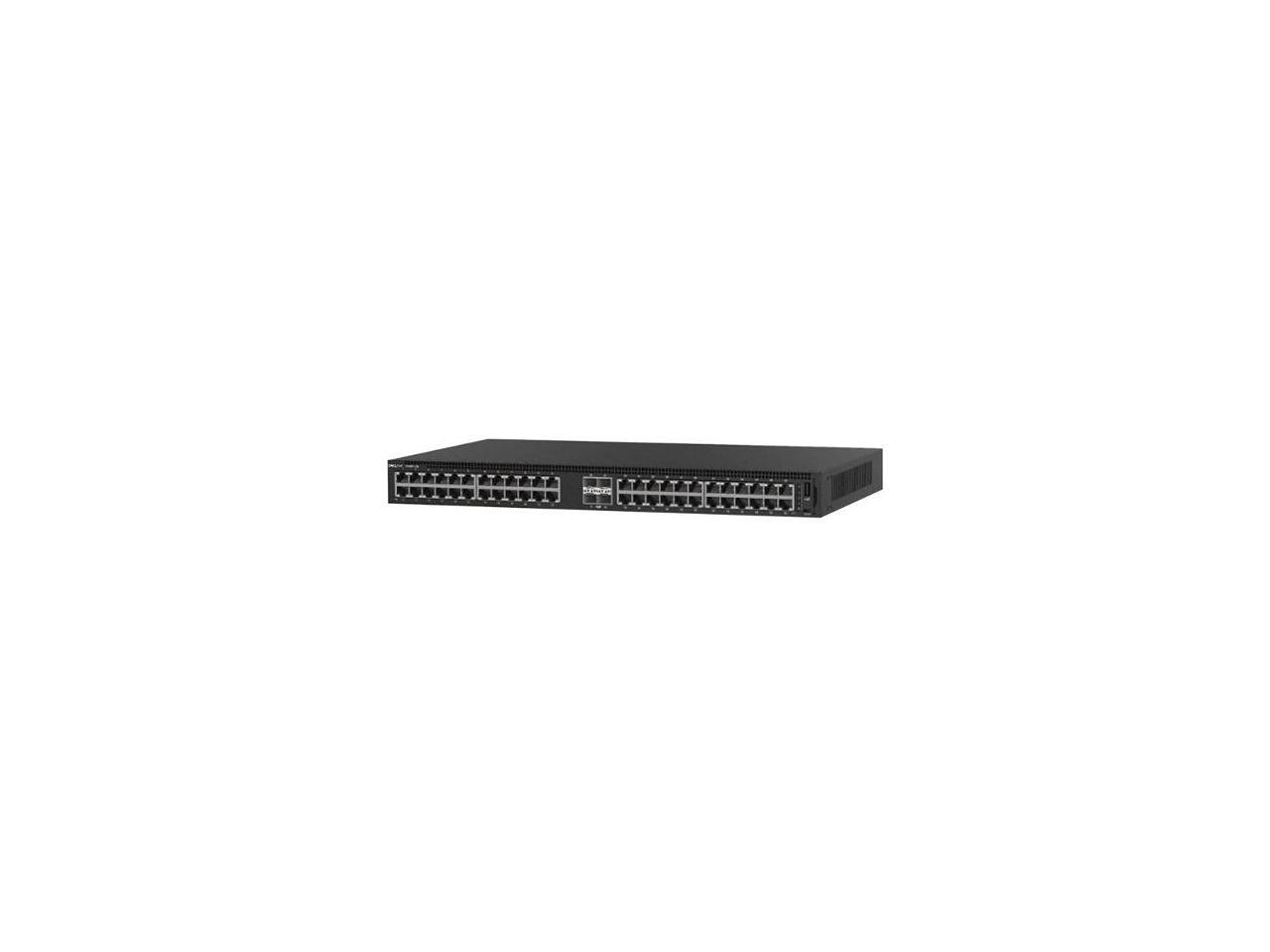 Dell EMC PowerSwitch N1148P-ON Switch - 48 Ports - Manageable - 2 Layer Supported - Modular - Optical Fiber, Twisted Pair - 1U High - Rack-mountable
