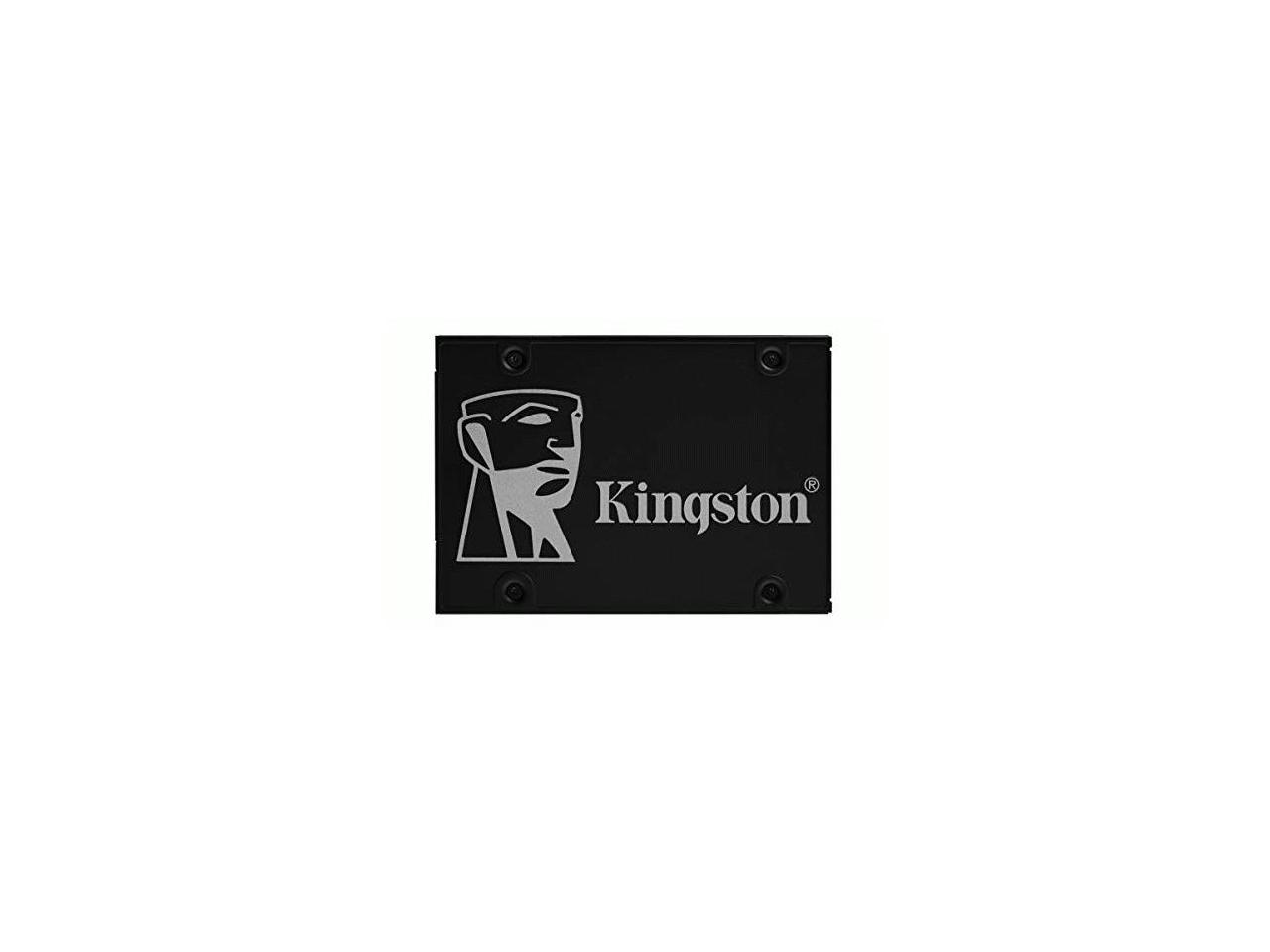 Kingston KC600 - Solid state drive - encrypted - 2 TB - internal - 2.5" - SATA 6Gb/s - 256-bit AES-XTS - Self-Encrypting