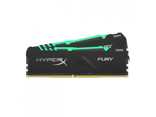 HyperX Fury RGB HX437C19FB3AK2/16 16GB (2 x 8GB) DDR4 3733Mhz Non ECC Memory RAM DIMM