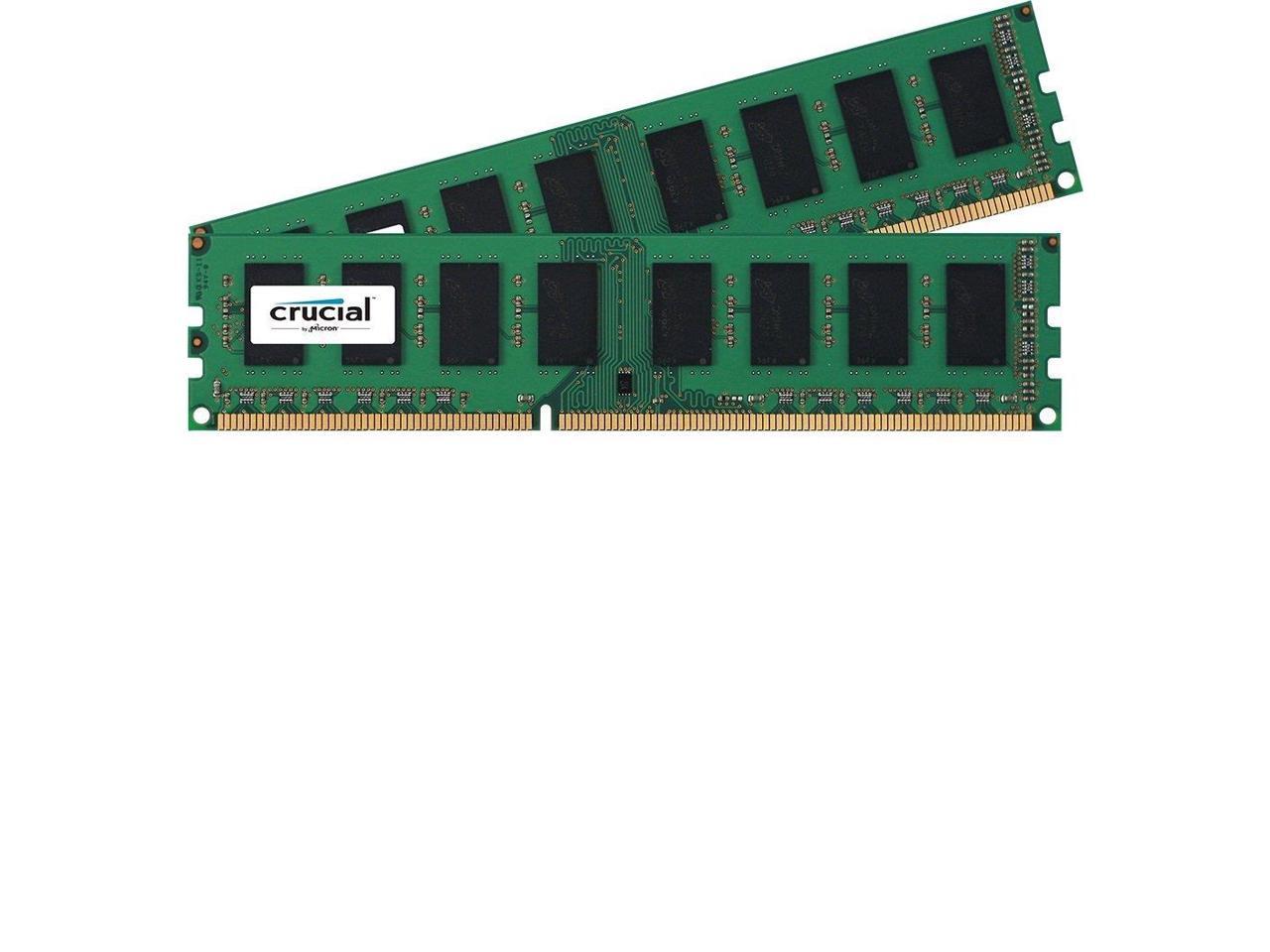 Crucial 8GB (2 x 4GB) 240-Pin DDR3 SDRAM DDR3L 1866 (PC3L 14900) Desktop Memory Model CT2KIT51264BD186DJ