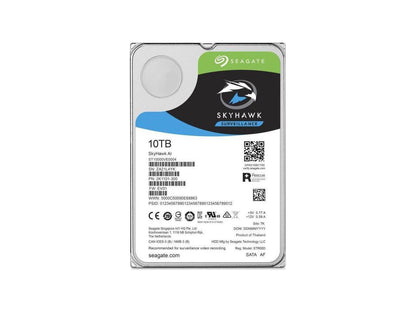 Seagate SkyHawk AI ST10000VE0008 10TB 7200 RPM 256MB Cache SATA 6.0Gb/s 3.5" Internal Hard Drive