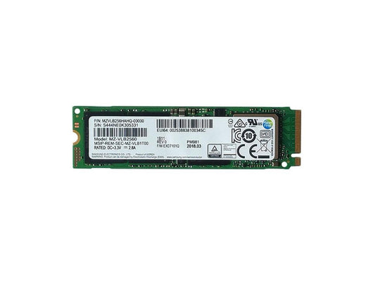 Samsung PM981 Polaris 256GB M.2 NGFF PCIe Gen3 x4, NVME SSD, OEM (2280) MZVLB256HAHQ-00000