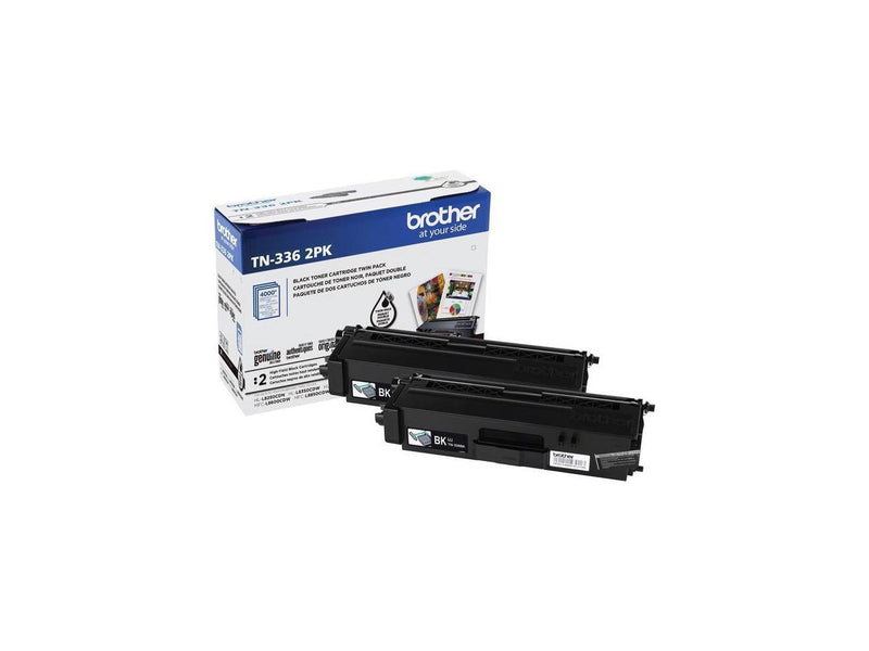 Brother Genuine High-Yield Black Toner Cartridge 4000 pages 2Pack