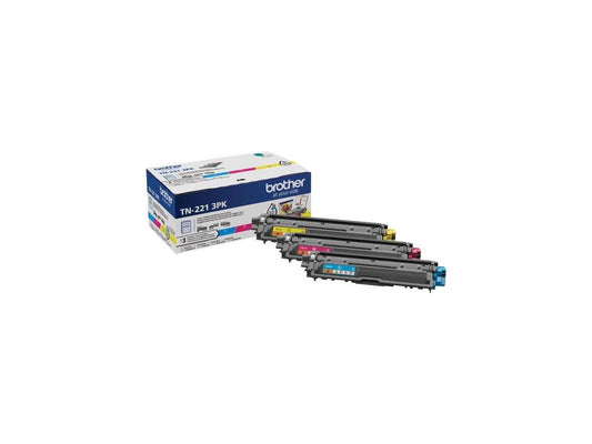 BROTHER INTERNATIONAL CORPORAT TN2213PK TN221 CMY- BROTHER GENUINE STANDARD YIELD MULTI-PACK TONER TN221- INCLUDES ONE