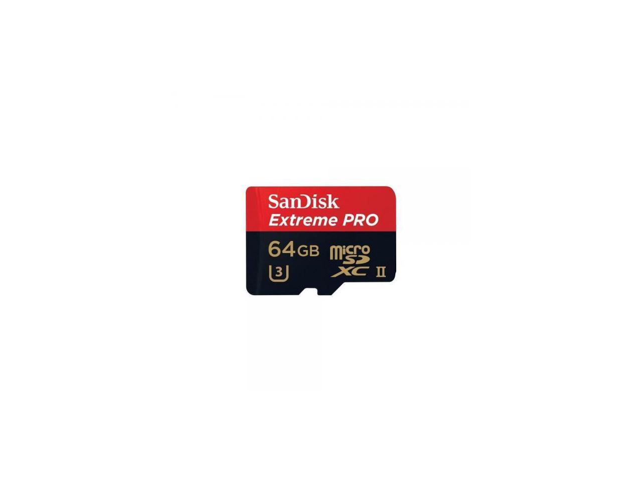 SanDisk 64GB XTRMPRO MICROSD MEM- Part # SDSQXPJ-064G-ANCM3