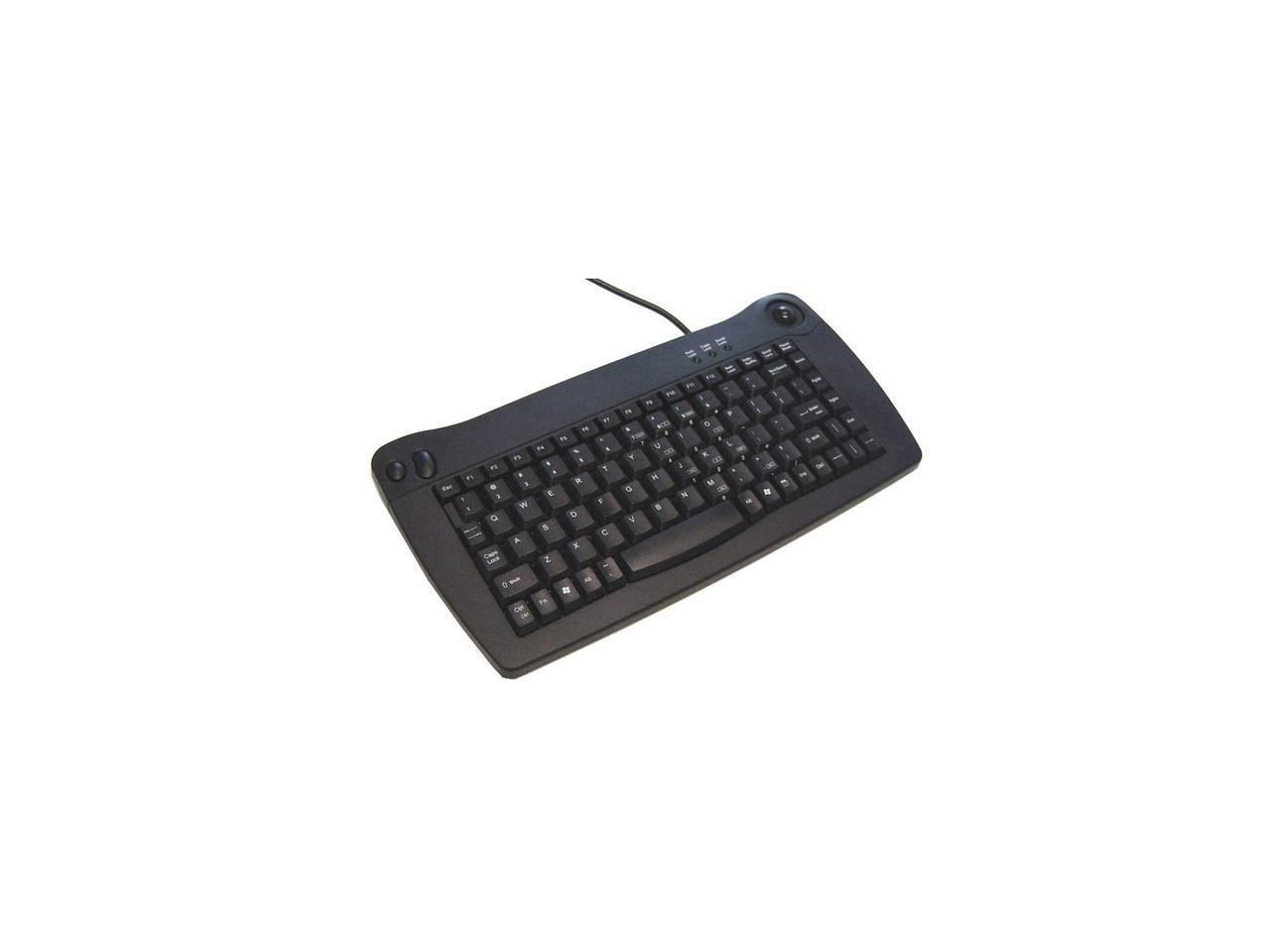 Mini Usb Keyboard With Trackball (Black) - ACK-5010UB
