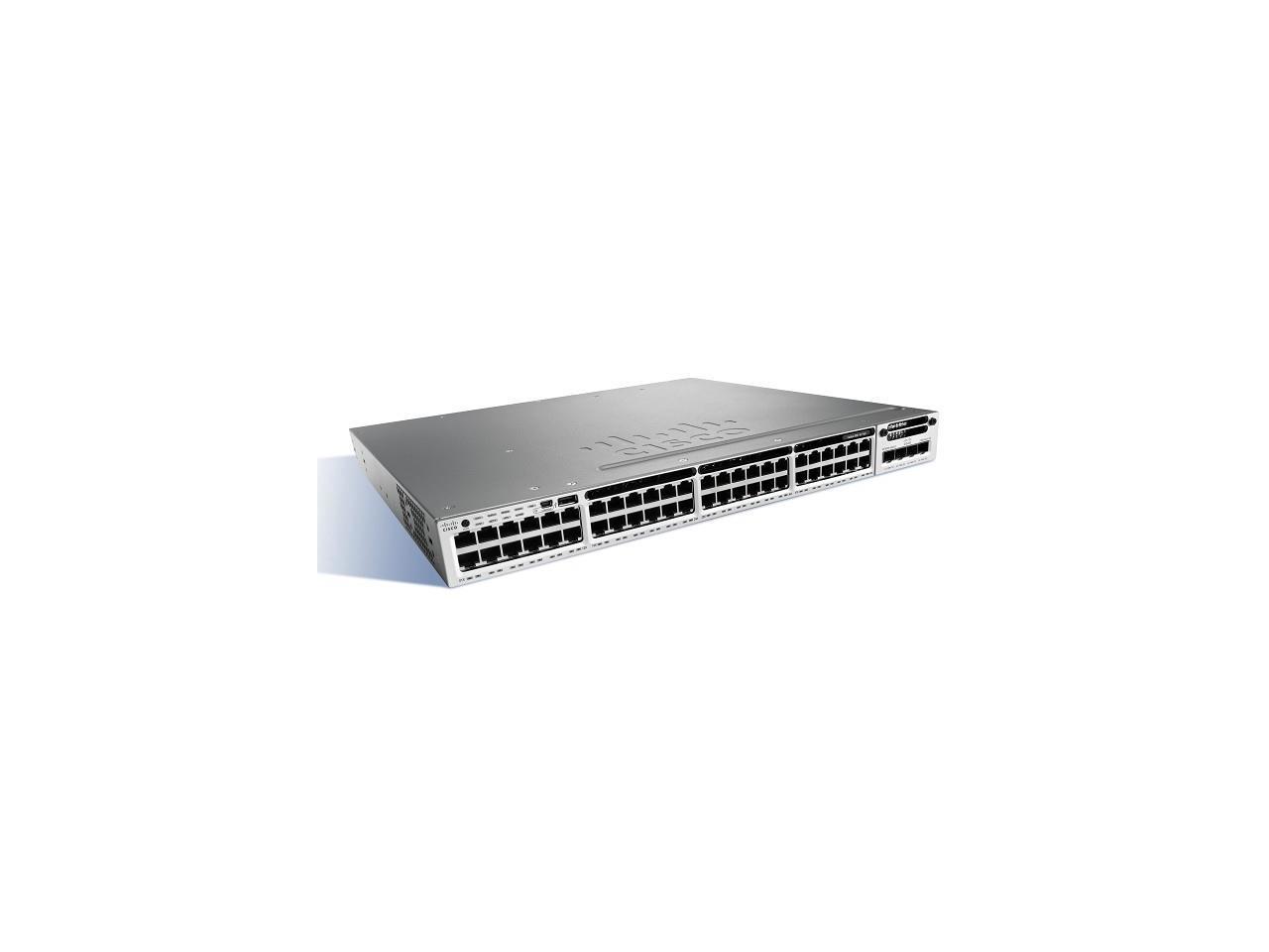 Cisco Catalyst 3850-48U-E - Switch - 48 Ports - Managed - Desktop, Rack-Mountable - WS-C3850-48U-E