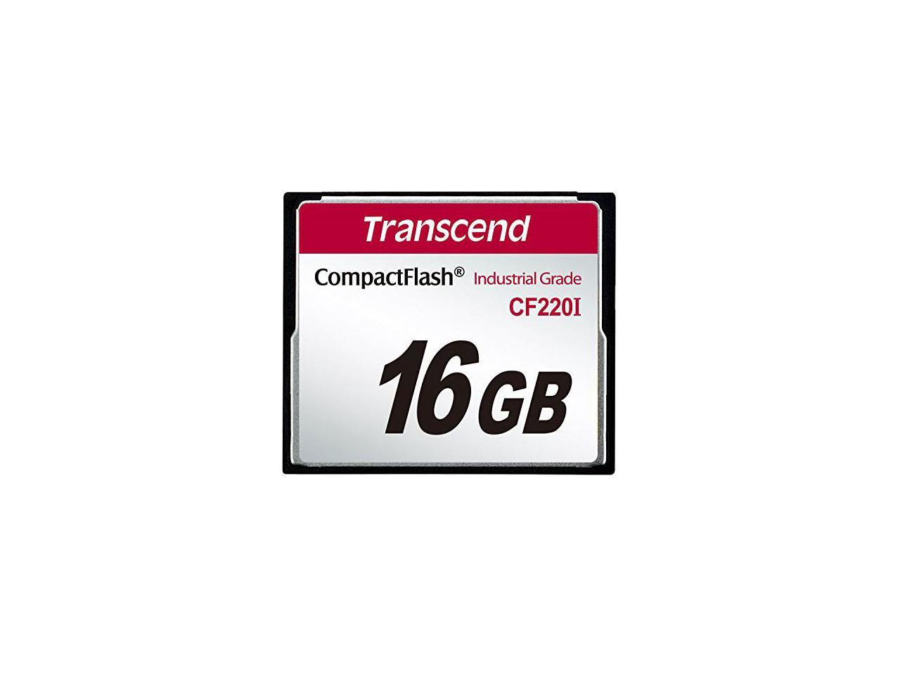 Transcend CF220I 16GB Compact Flash (CF) Industrial Temp CF220I CF Card Model TS16GCF220I