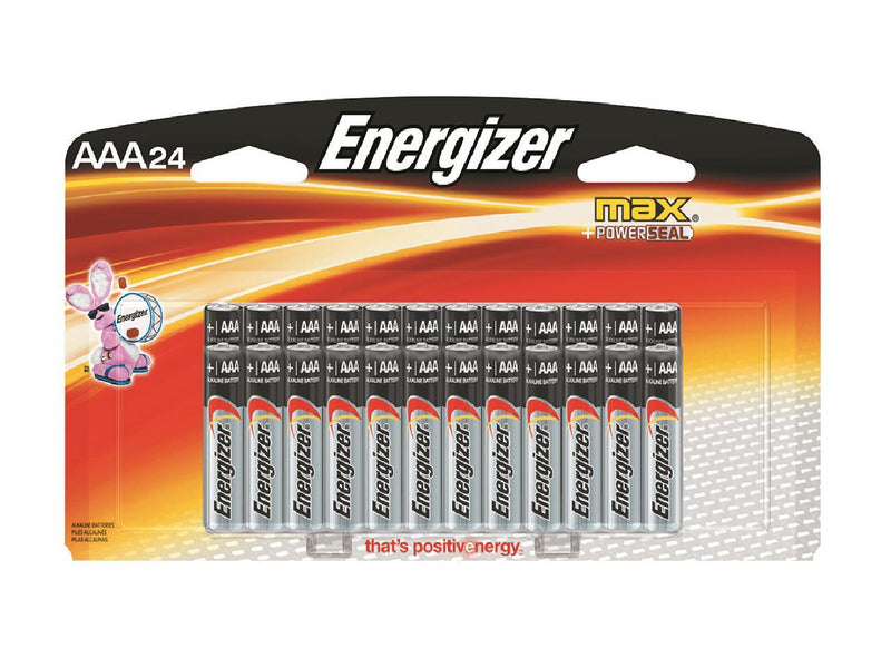 ENERGIZER Max 1.5V AAA Alkaline Battery, 24-pack