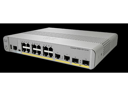 Cisco Catalyst 3560CX-8TC-S - Switch - Managed - 8 x 10/100/1000 + 2 x combo Gigabit SFP - desktop, rack-mountable, DIN